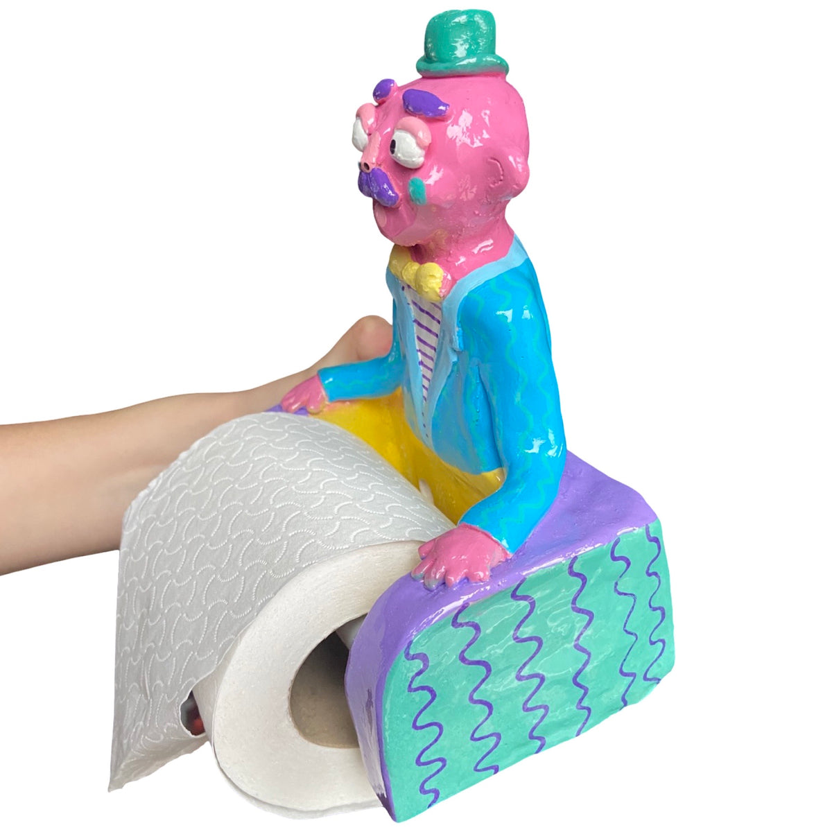 ‘Funky Fred' The PonkyWot Butler Toilet Roll Holder (one off) – PonkyWots