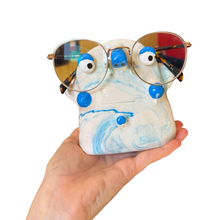 Load image into Gallery viewer, ‘No.23 Blue Skies Marbled One Off" Glasses Holder
