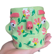 Load image into Gallery viewer, ‘Green Florals&#39; Classic Pot (One-Off)
