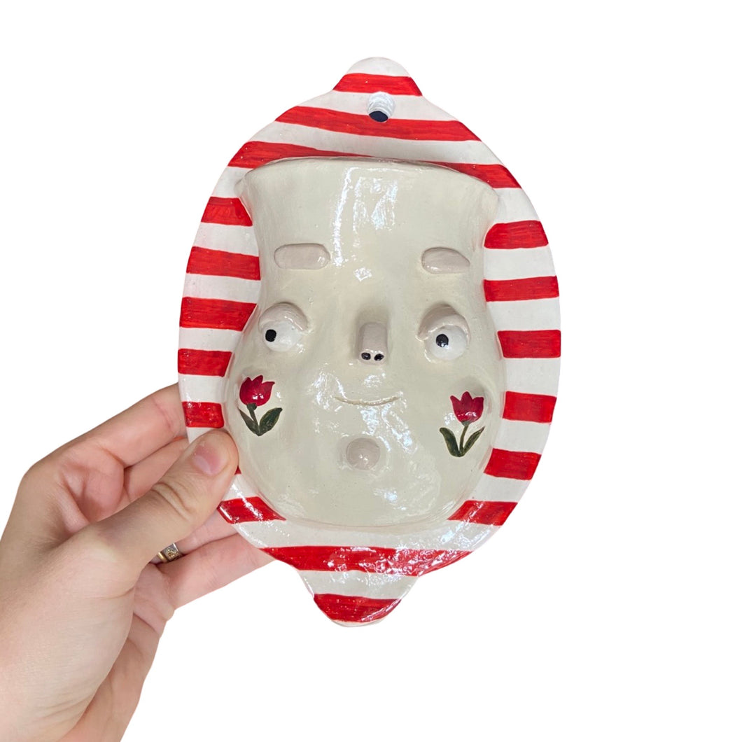 'Stripes and Stalks' PonkyWots Wall Vase