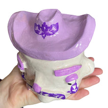 Load image into Gallery viewer, ‘Purple n’ more purple’ Cowboy Pot (one off)
