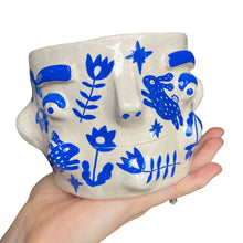 Load image into Gallery viewer, ‘Delftware white + blue &#39; Chunky Pot(one off)
