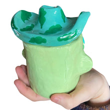 Load image into Gallery viewer, ‘Eat your greens’ Cowboy Pot (one off)
