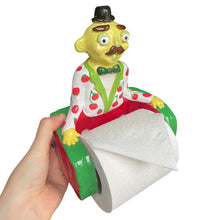 Load image into Gallery viewer, ‘Tomato Ted&#39; The PonkyWot Butler Toilet Roll Holder (one off)
