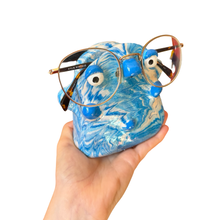 Load image into Gallery viewer, ‘No.24 Blue Skies Marbled One Off" Glasses Holder
