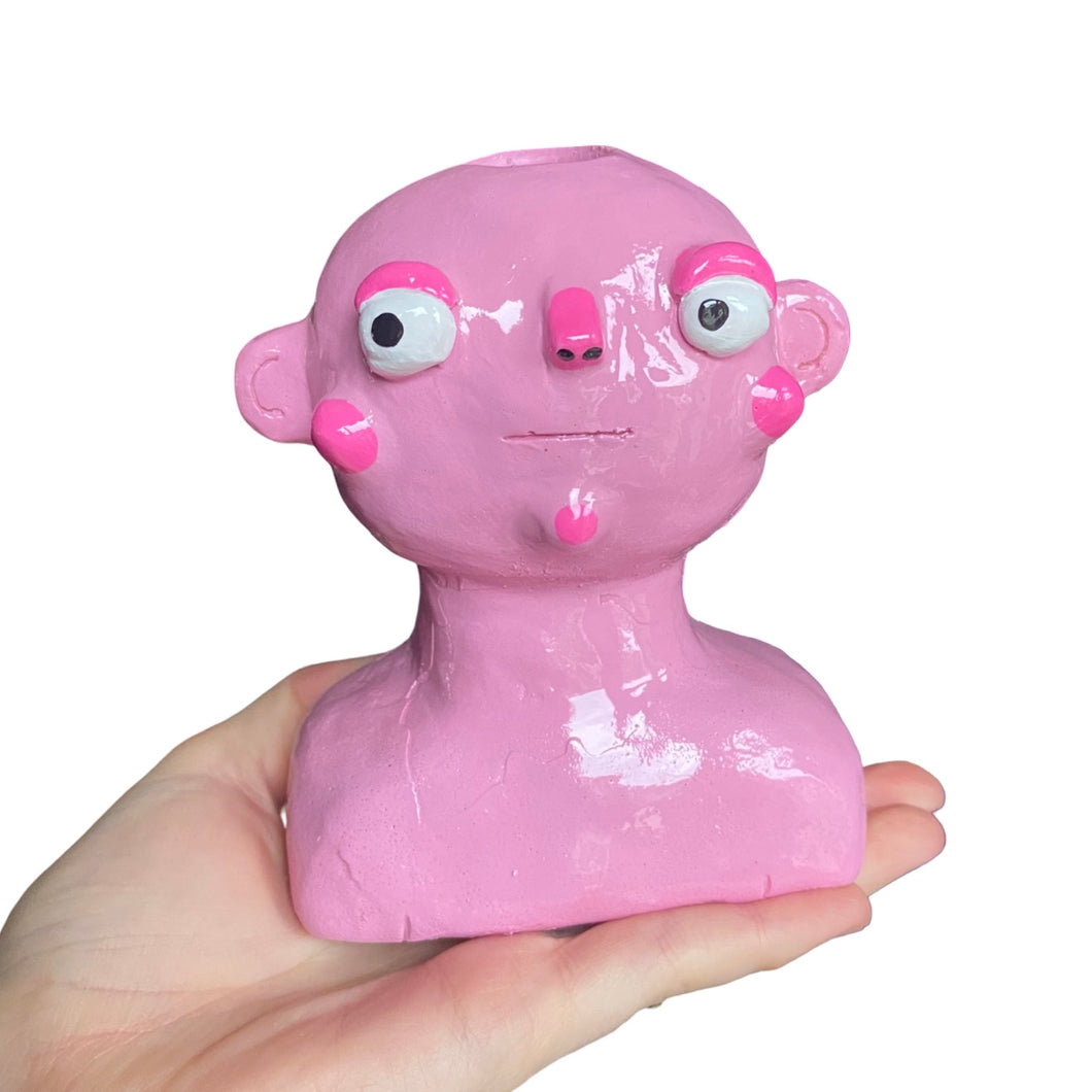 ‘Pink ' Candlestick Holder