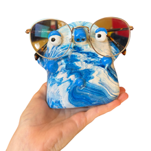 Load image into Gallery viewer, ‘No.26 Blue Skies Marbled One Off" Glasses Holder
