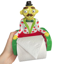 Load image into Gallery viewer, ‘Tomato Ted&#39; The PonkyWot Butler Toilet Roll Holder (one off)
