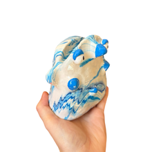 Load image into Gallery viewer, ‘No.22 Blue Skies Marbled One Off" Glasses Holder
