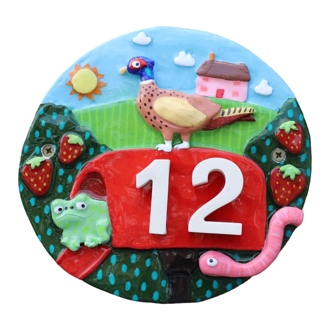 'A Taste of the Countryside' Ponky Decorative Property Custom Number Door Plaque