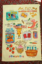Load image into Gallery viewer, PonkyWots Positively Soup-er Foodie Pun Tea Towel
