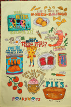 Load image into Gallery viewer, PonkyWots Positively Soup-er Foodie Pun Tea Towel
