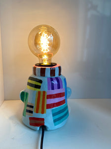 'Contemporary Stripes' Lamp Base  (One-Off)