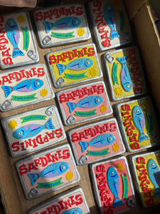 NEW Sardine Matchbox / Storage Tin (Light Pink)