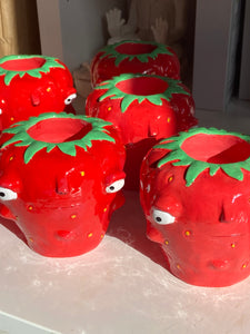 NEW The Red Strawberry Candle Holder