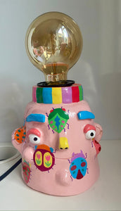 'Pink Bugs' Lamp Base  (One-Off)