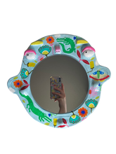 Load image into Gallery viewer, &#39;Floral Crocs&#39; BIG Ponky Wall Mirror (one-off design)
