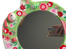 Load image into Gallery viewer, &#39;Retro Garden&#39; BIG Ponky Wall Mirror (one-off design)
