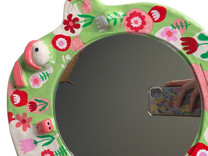 'Retro Garden' BIG Ponky Wall Mirror (one-off design)