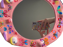 Load image into Gallery viewer, &#39;Butterflies&#39; BIG Ponky Wall Mirror (one-off design)
