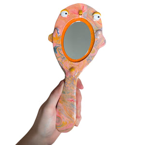 Hand-Held 'Marble' Mirror (One-Off)