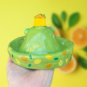 Lemons House on the Hill Incense Holder / Jewellery Dish (One-Off)