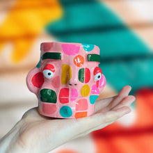 Load image into Gallery viewer, Pink Abstract Lil Pot (One-Off)
