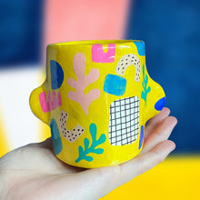 Load image into Gallery viewer, Yellow Abstract Lil Pot (One-Off)
