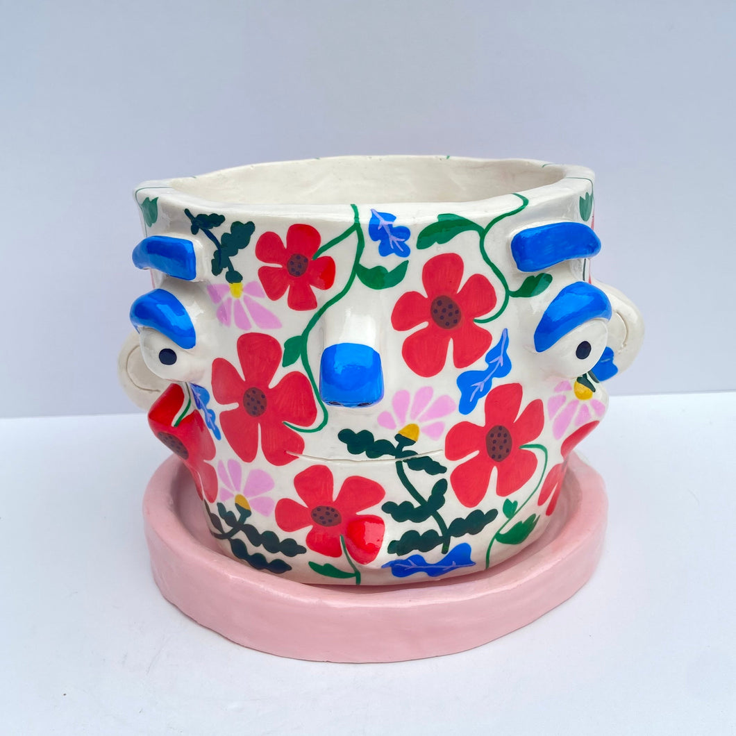 'Bouquet' Large Plant Pot (One-Off)