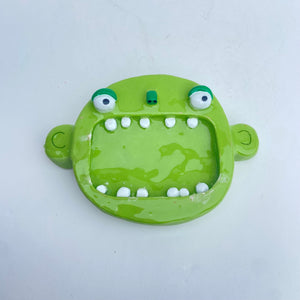 'Green Face' Ponky Soap Dish