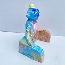 Load image into Gallery viewer, &#39;Sunset Sky&#39; The PonkyWot Butler Toilet Roll Holder (one off)
