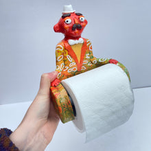 Load image into Gallery viewer, &#39;70&#39;s Groovin&#39; The PonkyWot Butler Toilet Roll Holder (one off)
