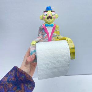 'Mr Marble' The PonkyWot Butler Toilet Roll Holder (one off)