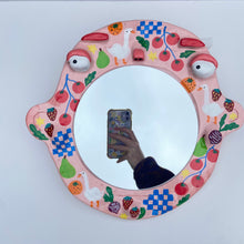 Load image into Gallery viewer, &#39;Farmers Market&#39; BIG Ponky Wall Mirror (one-off)
