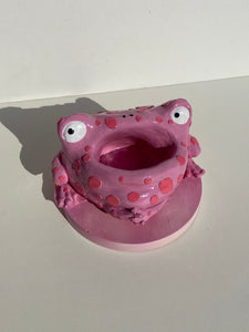 Frog Remote Control / Incense Holder (Pink)