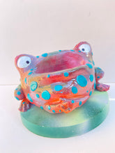 Load image into Gallery viewer, Frog Remote Control / Incense Holder (one off green and pink)
