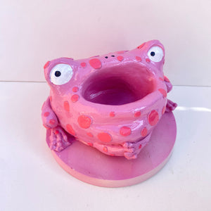 Frog Remote Control / Incense Holder (Pink)