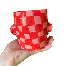 Load image into Gallery viewer, &#39;Pretty in Pink Checkerboard&#39; Pot
