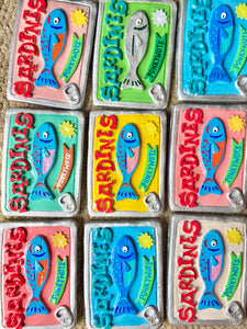 NEW Sardine Matchbox / Storage Tin (Pink)