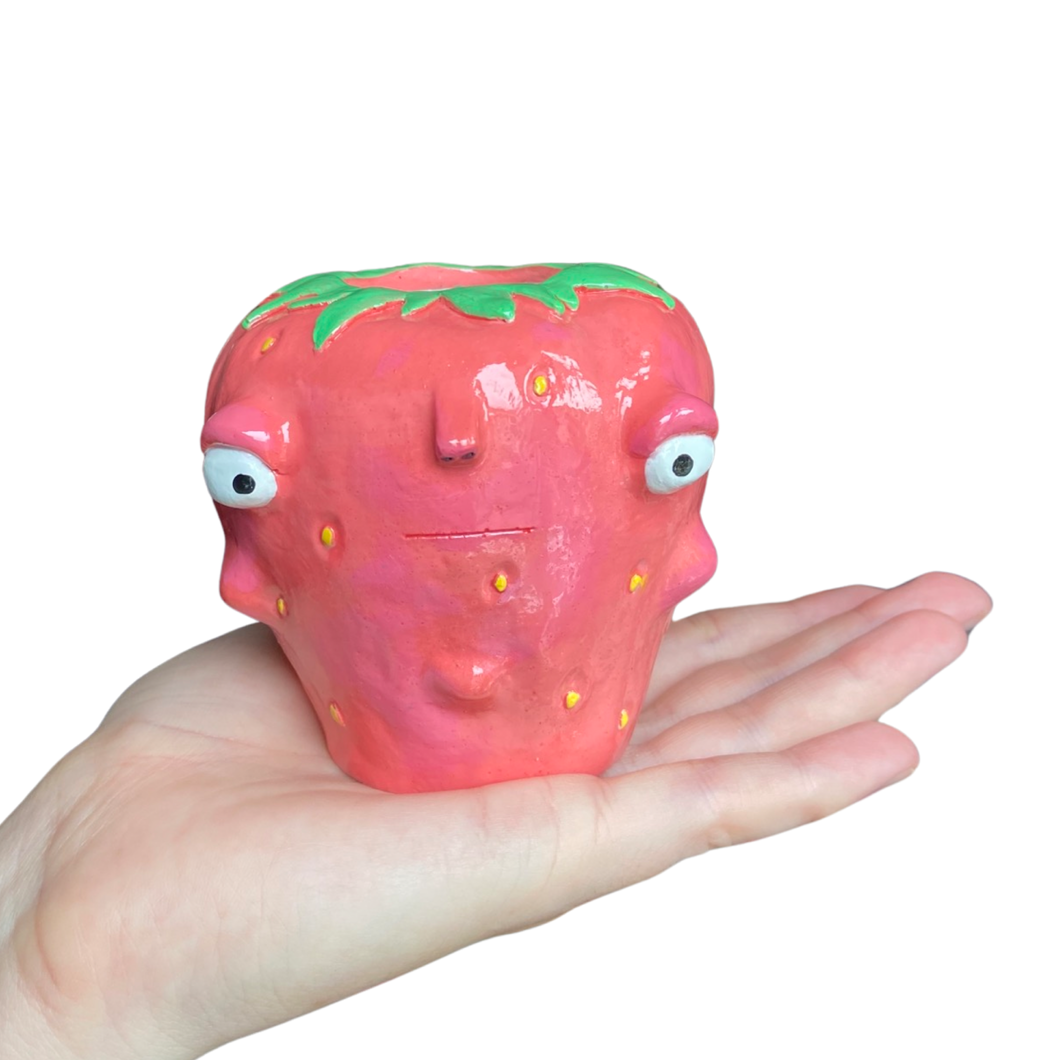 NEW The Pink Strawberry Candle Holder