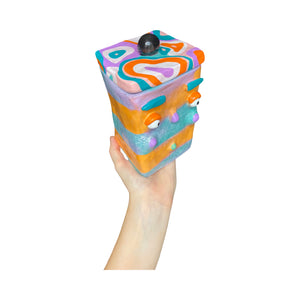 'Psychedelic Waves' Storage Jar (One-Off)