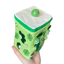 Load image into Gallery viewer, &#39;Green Tigers&#39; Storage Jar (One-Off)
