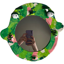 Load image into Gallery viewer, Pink &amp; Green BIG Ponky Wall Mirror (One-Off)
