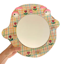 Load image into Gallery viewer, &#39;Stripes and Tulips&#39; BIG Ponky Wall Mirror (one-off)
