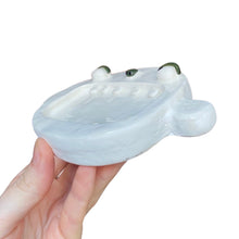 Load image into Gallery viewer, NEW &#39;White &amp; Olive&#39; Ponky Soap Dish
