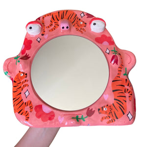 'Pink Tiger' Stand-Up Mirror (one-off)