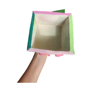 Pink and Green, Don't Be So Mean Tissue Box