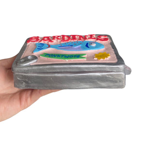 NEW Sardine Matchbox / Storage Tin (Light Pink)