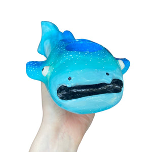 Aquamarine Whale Shark Tealight Candle Holder (One-Off)