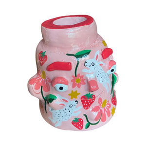 'Pink Rabbits' Lamp Base (One-Off)